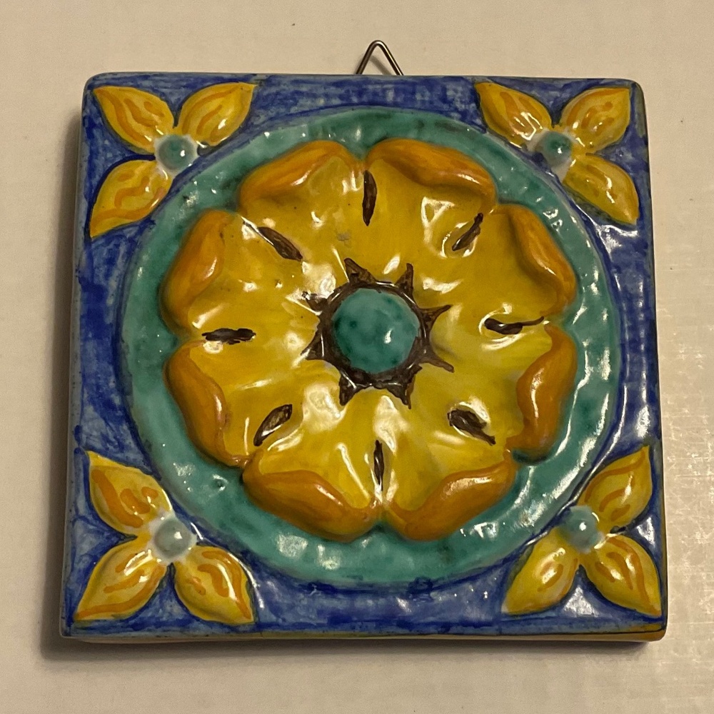 Italian Hand Painted Tile - Picture 2 of 8